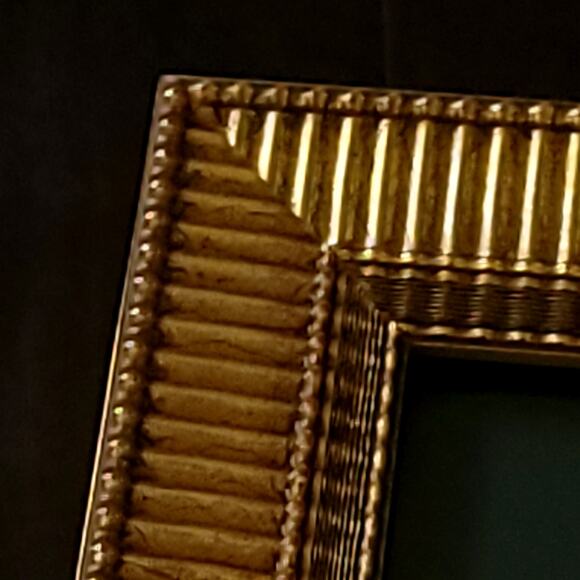 Vintage Sir Roger de Trumpington Brass Rubbing Art in Ornate Gold Frame 31x19 - Picture 13 of 16